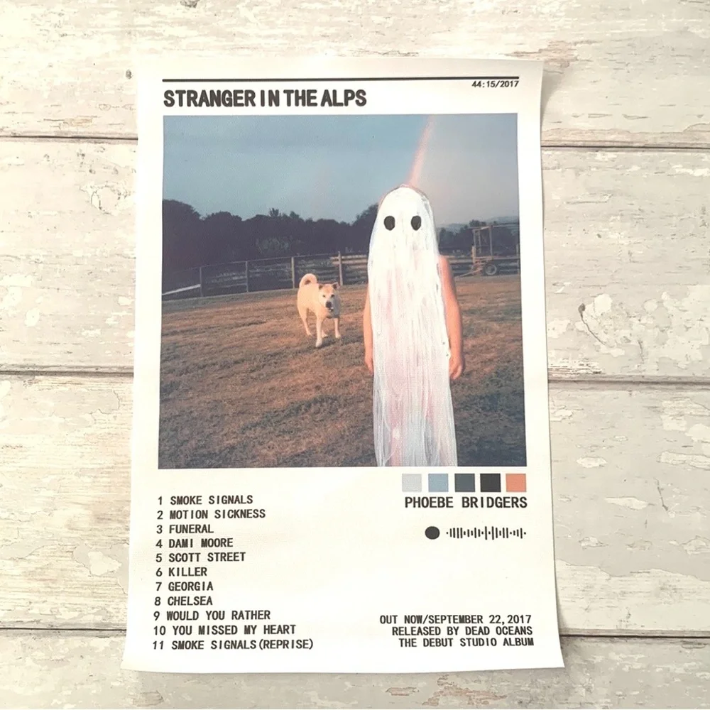 Phoebe Bridgers Poster Wall Art Print Stranger In the Alps Album 12x8in NEW